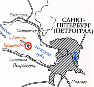 Карта района боевых действий в марте 1921 г.